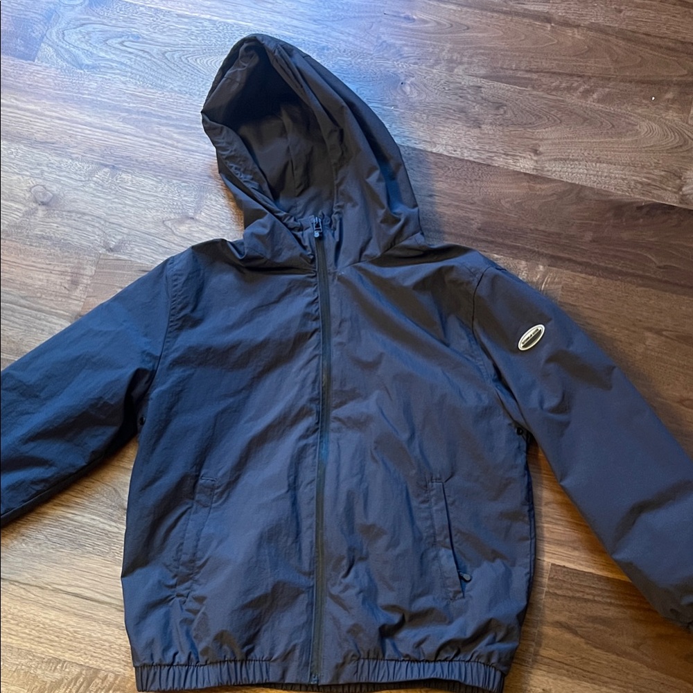 Zara Kids Dark Gray Hooded Raincoat